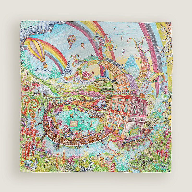 Les Folies du Faubourg scarf 90 | Hermès USA